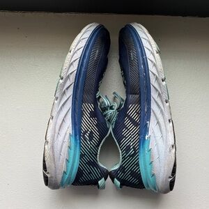 Hoka One One Bondi 5, Navy and Teal Women’s Running Shoes